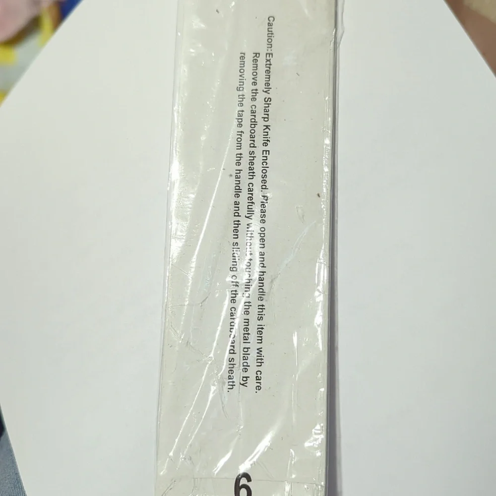 NWT Ronco Showtime 6 Star #6 Stainless Steel Saw Kitchen Knife Black Cutlery